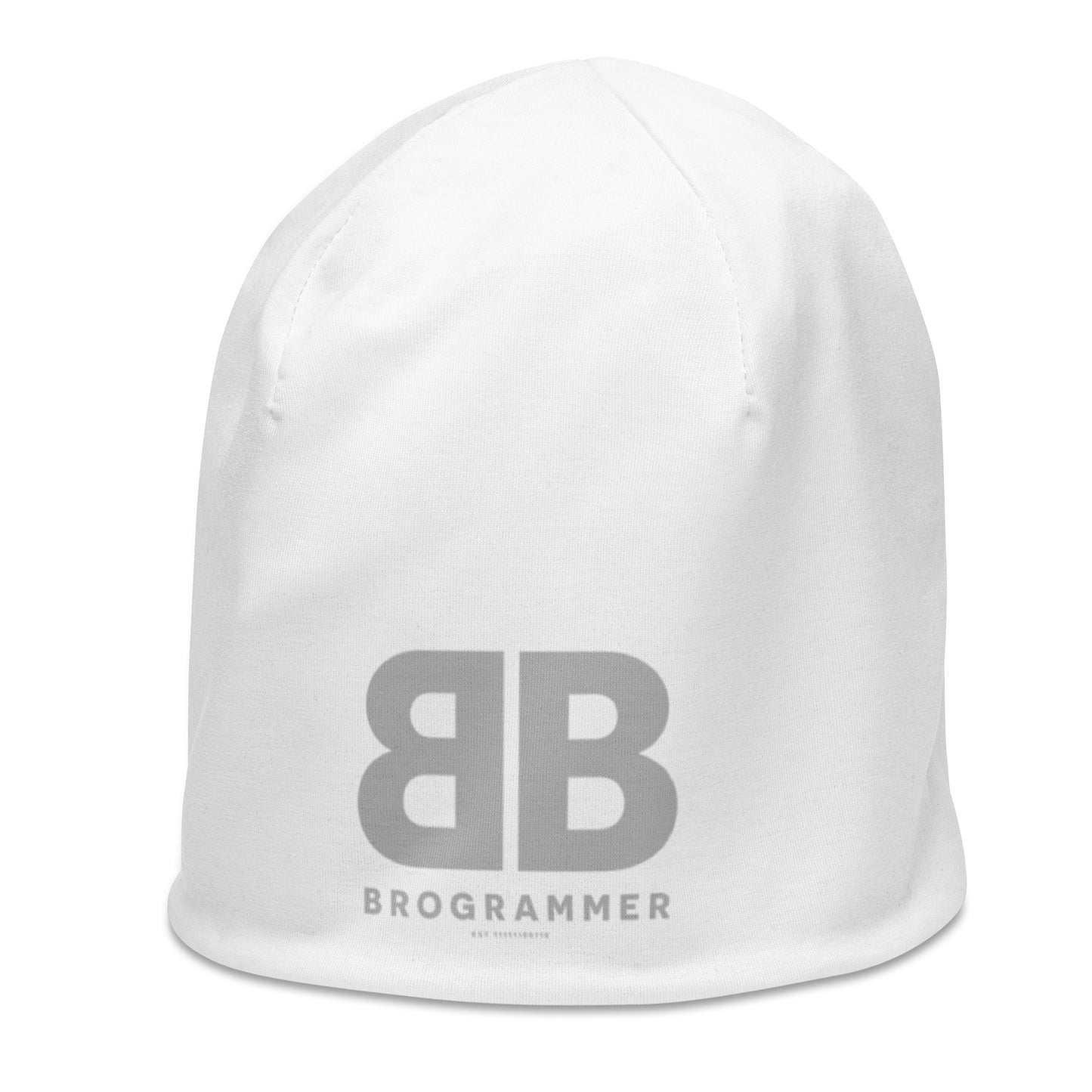 Brogrammer White Beanie