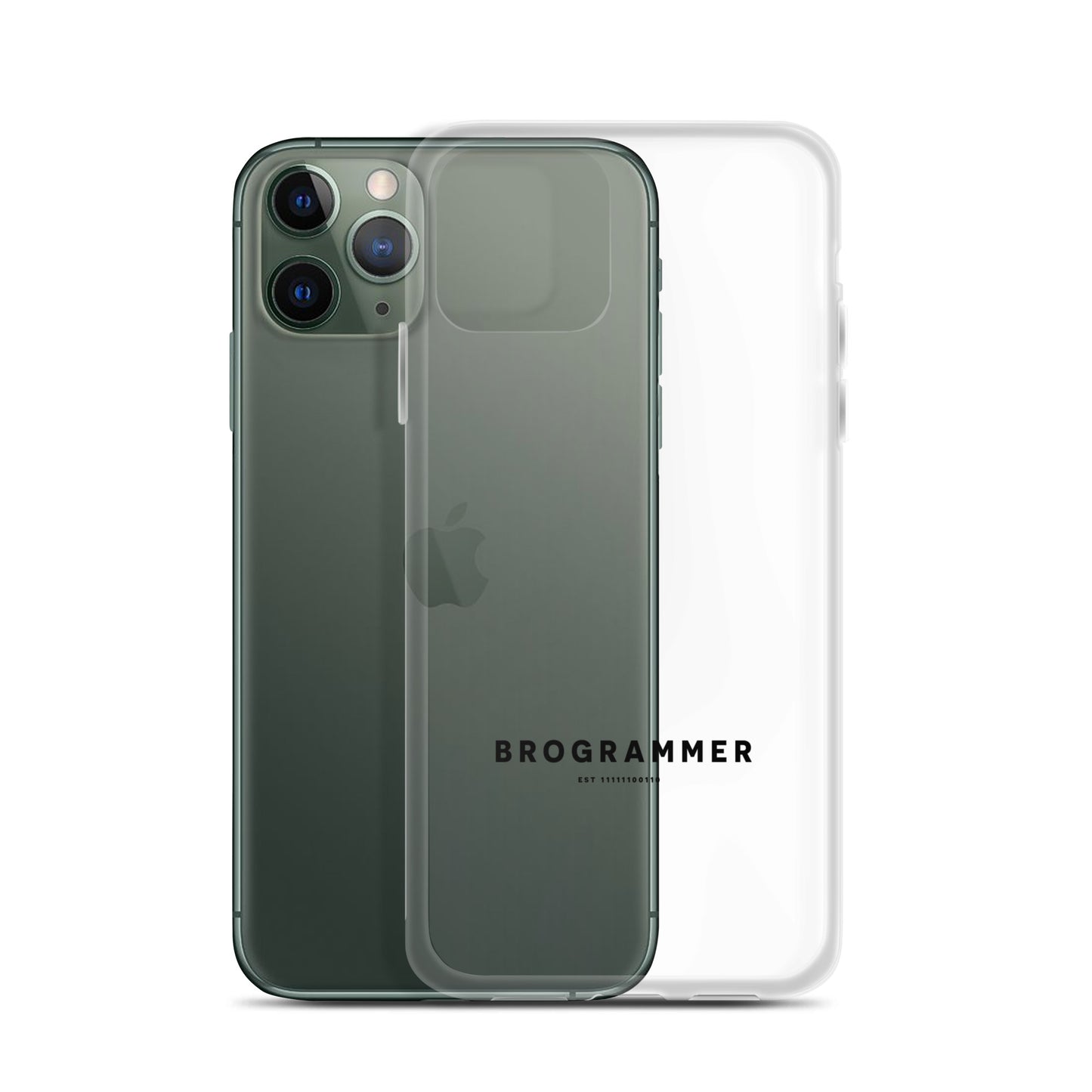 Brogrammer iPhone Case black Text.