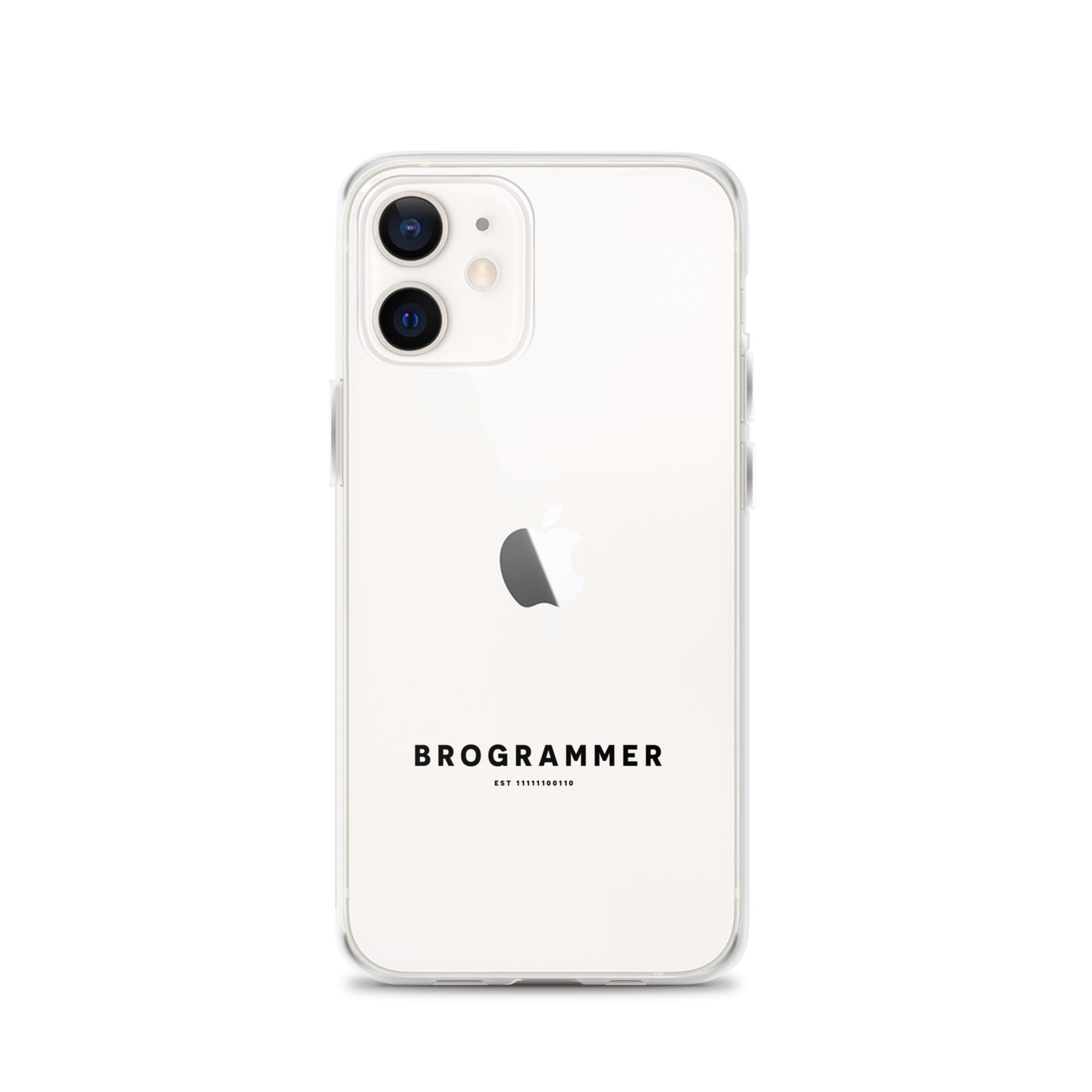 Brogrammer iPhone Case black Text.