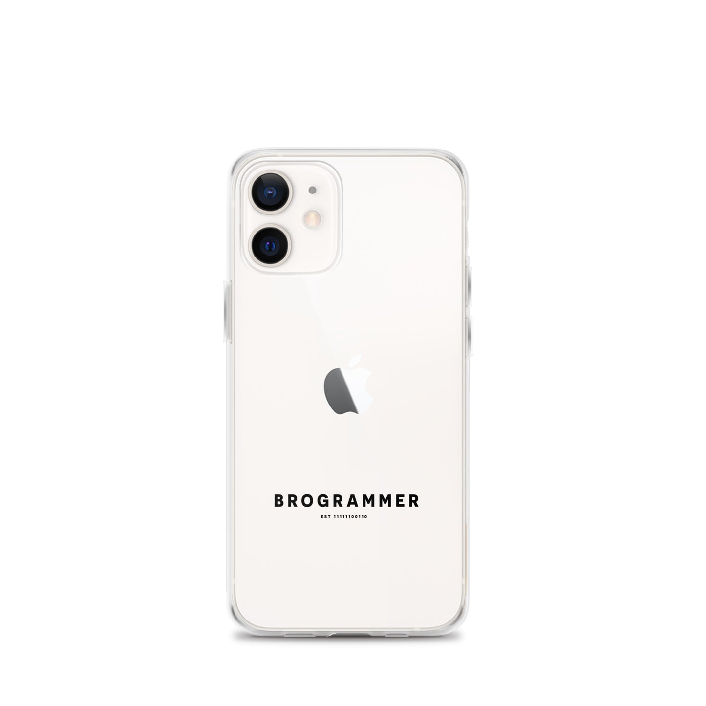 Brogrammer iPhone Case black Text.