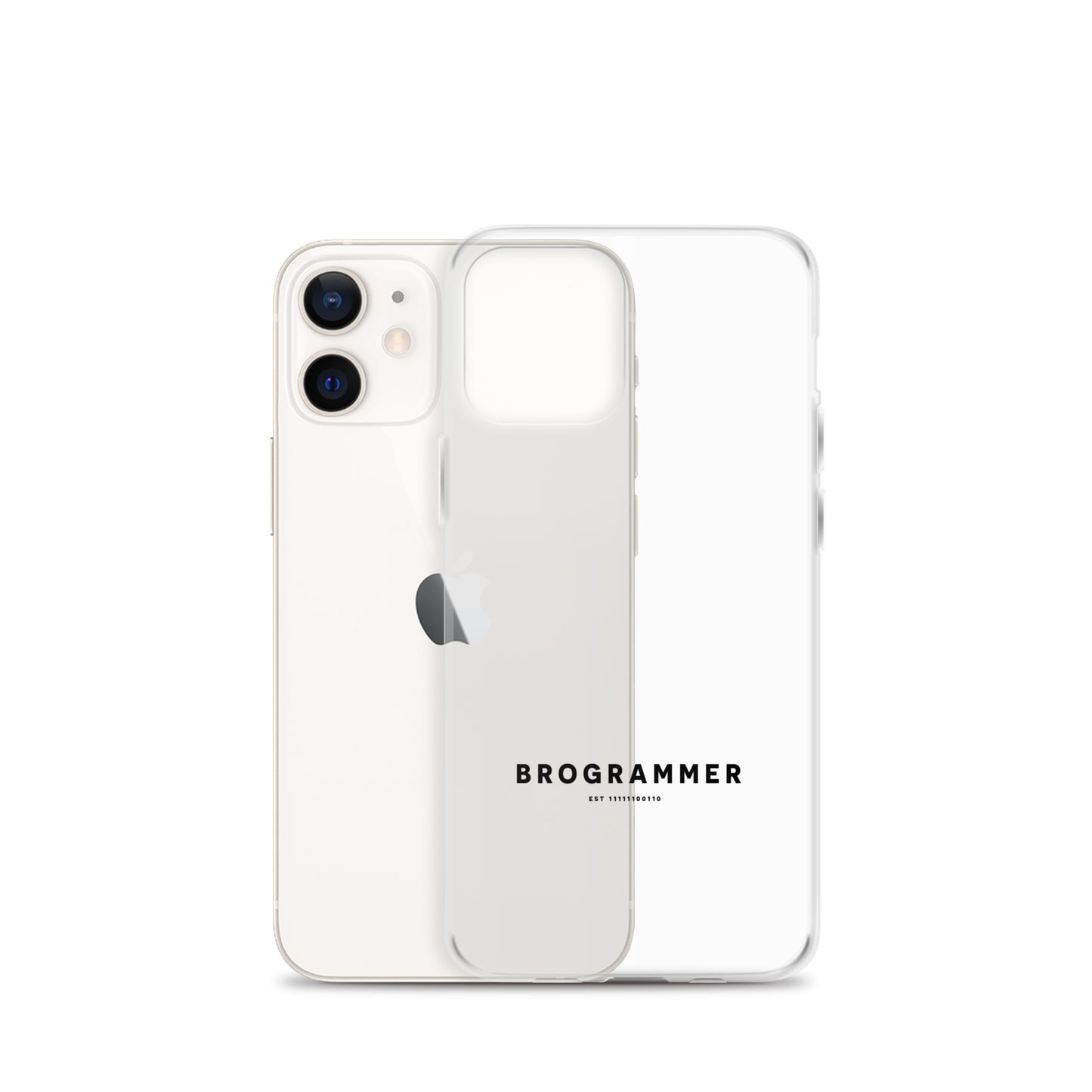 Brogrammer iPhone Case black Text.