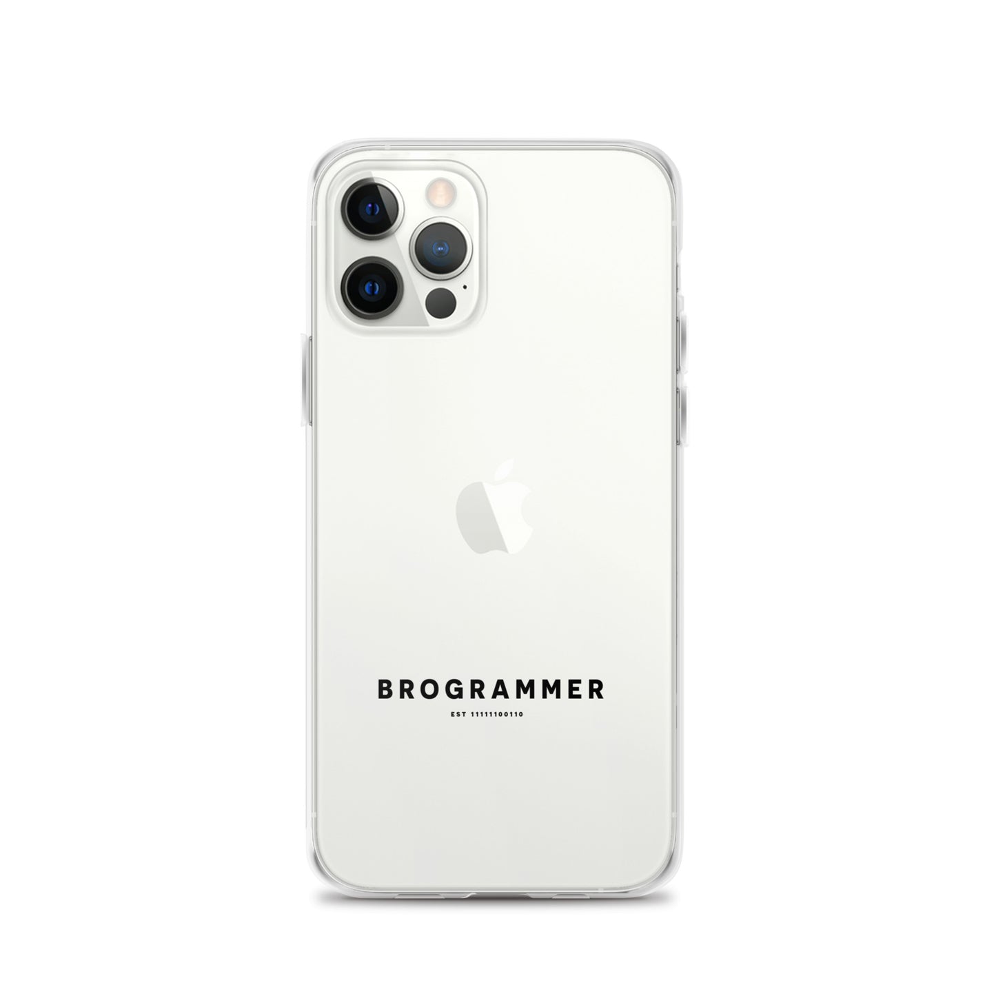 Brogrammer iPhone Case black Text.