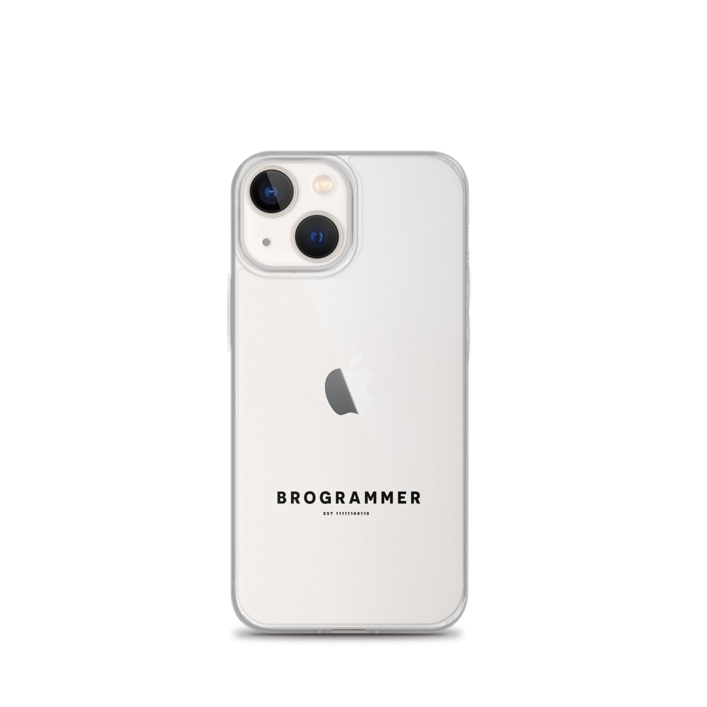 Brogrammer iPhone Case black Text.