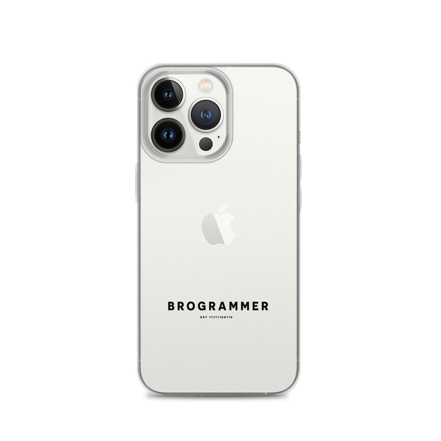 Brogrammer iPhone Case black Text.