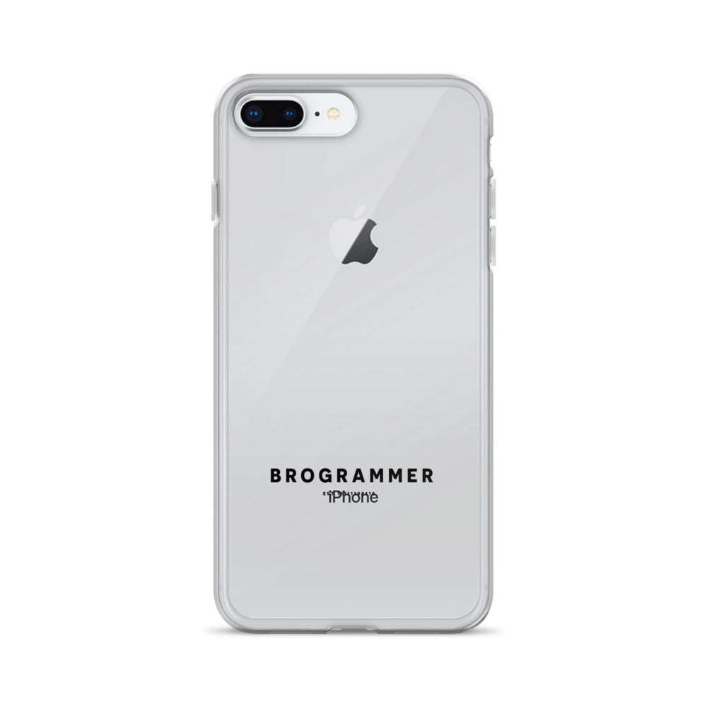 Brogrammer iPhone Case black Text.