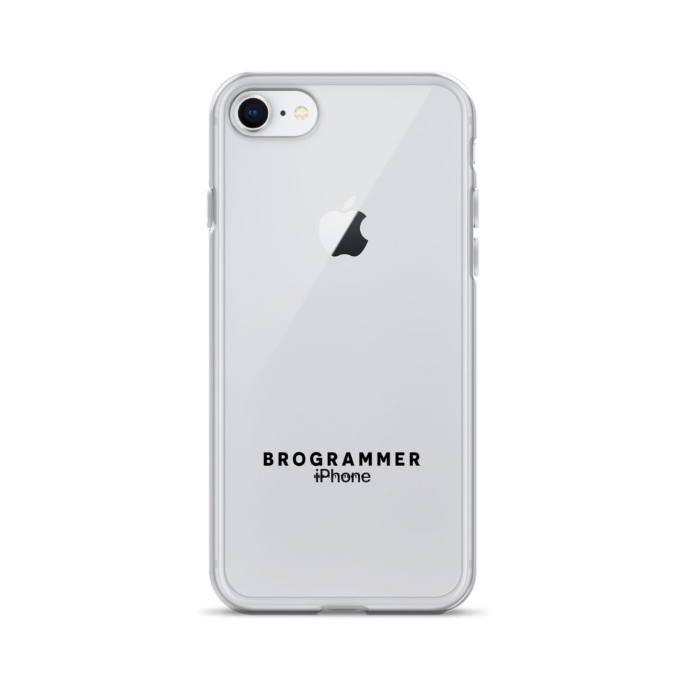 Brogrammer iPhone Case black Text.