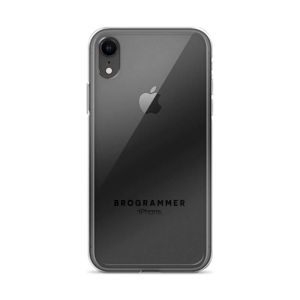 Brogrammer iPhone Case black Text.