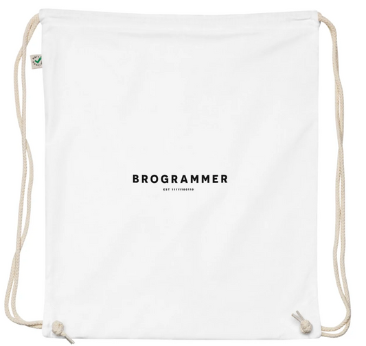 Brogrammer Drawstring Bag