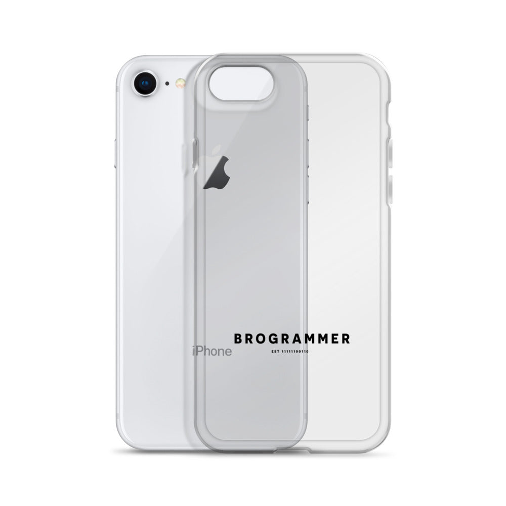 Brogrammer iPhone Case black Text.