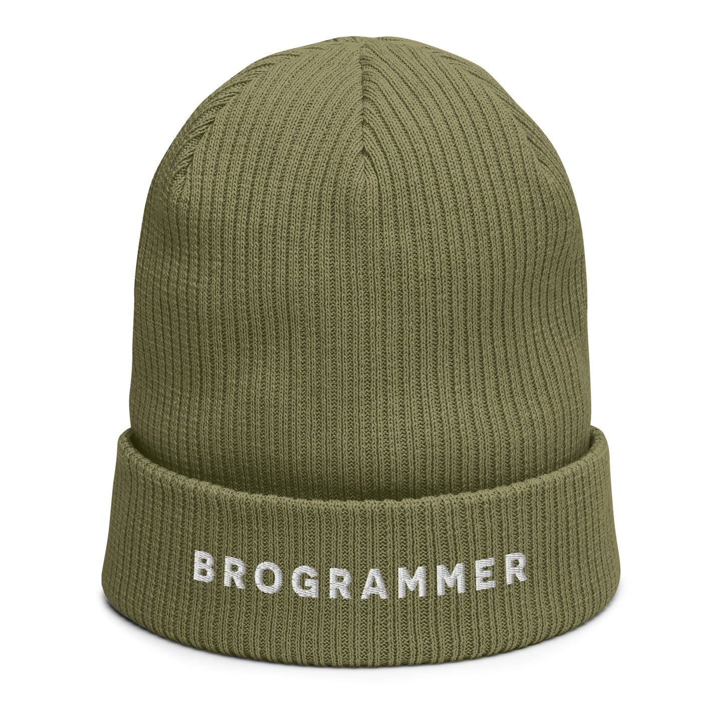 Brogrammer ribbed beanie