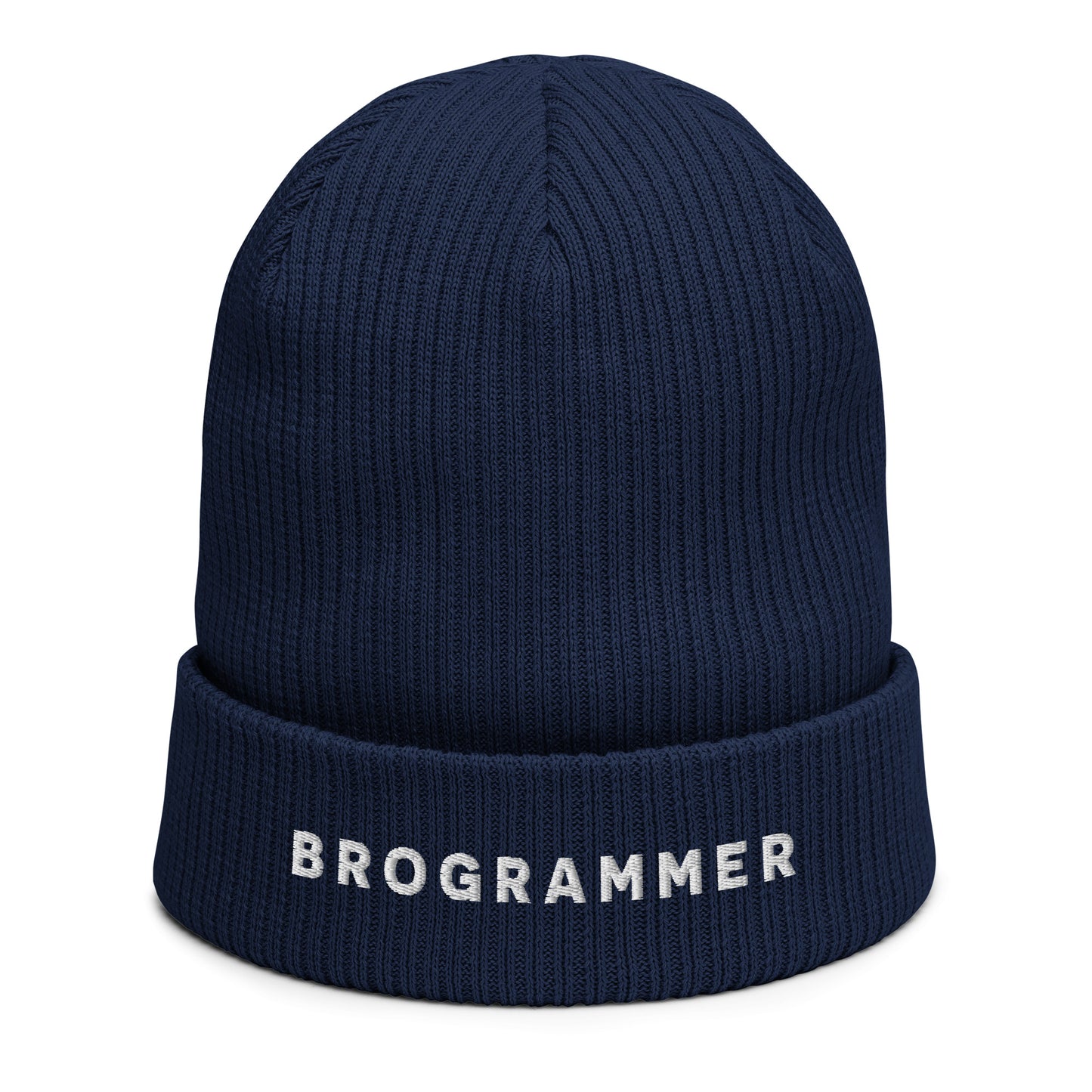 Brogrammer ribbed beanie