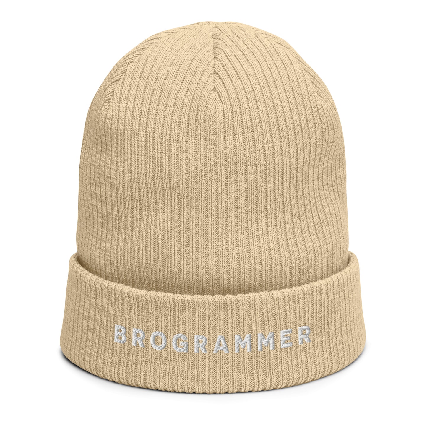 Brogrammer ribbed beanie