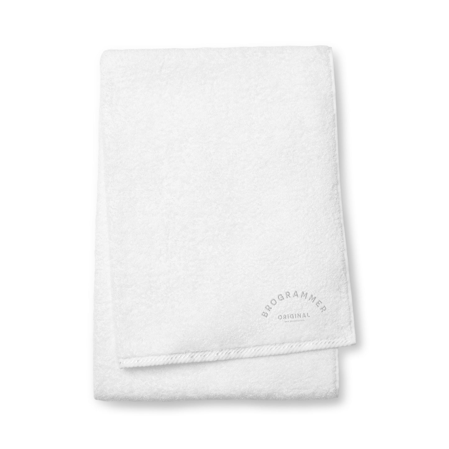 Brogrammer original cotton towel