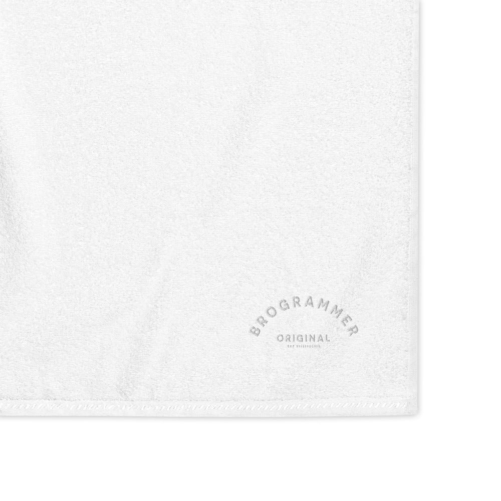 Brogrammer original cotton towel